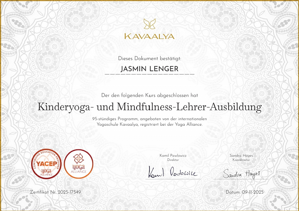Kinderyoga Lehrerin